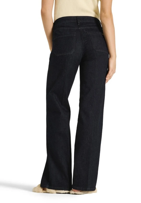 SPODNIE JEANSOWE AMARA WIDE-FIT GRANATOWE
