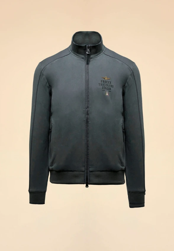 BLUZA MĘSKA Z DZIANINY WISKOZOWEJ NIEBIESKA