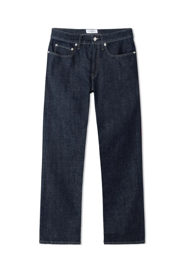 SPODNIE JEANSOWE GINI WIDE-FIT GRANATOWE