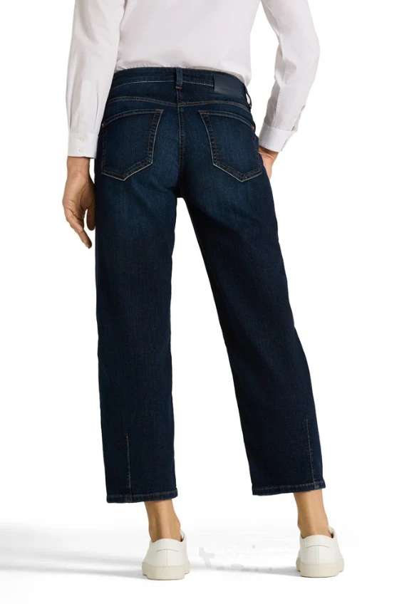 SPODNIE JEANSOWE ELIN O-SHAPE CIEMNY NIEBIESKI