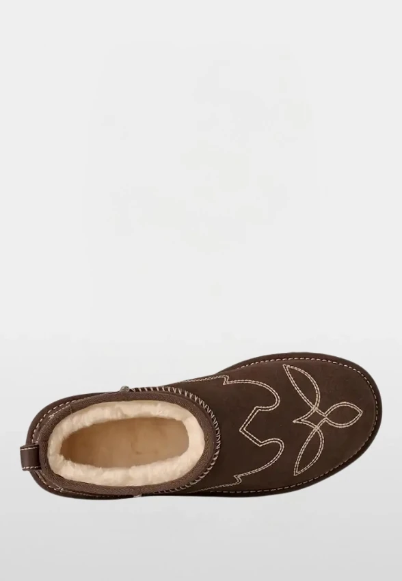 BOTKI CLASSIC ULTRA MINI WESTERN CZEKOLADOWE