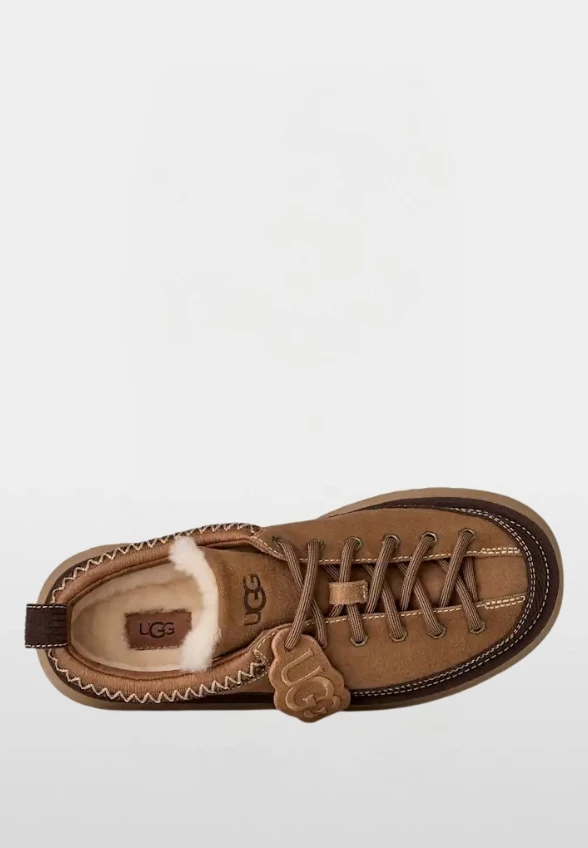 MULE HERITAGE LACE-UP SLIPPER KARMELOWE
