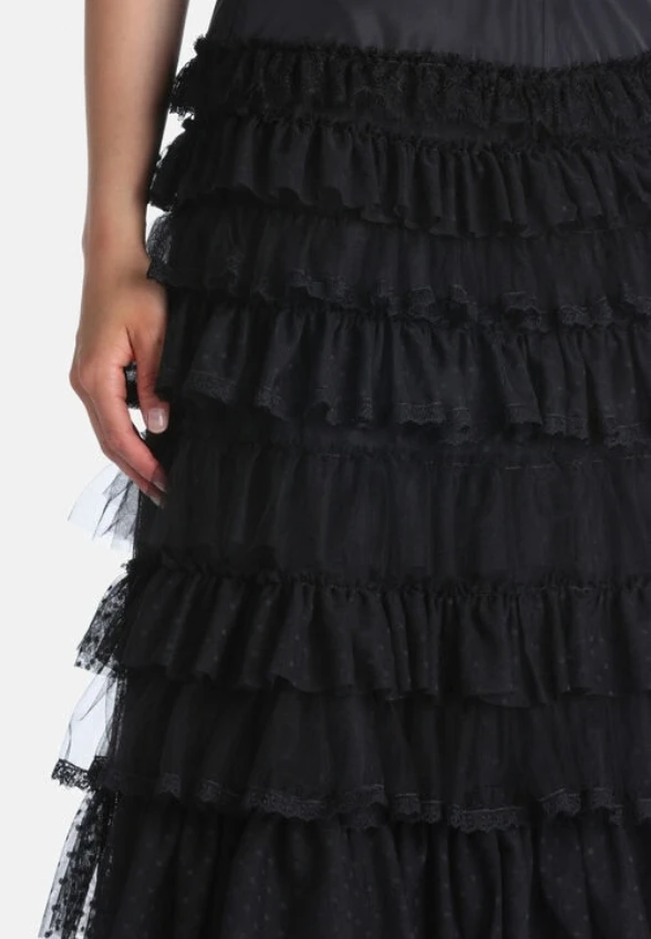 SPÓDNICA MAXI FONDAZIONE CZARNA