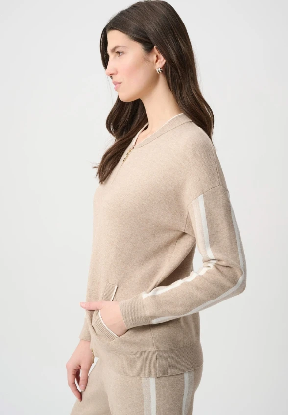BLUZA TYPU BOMBER BEŻOWA