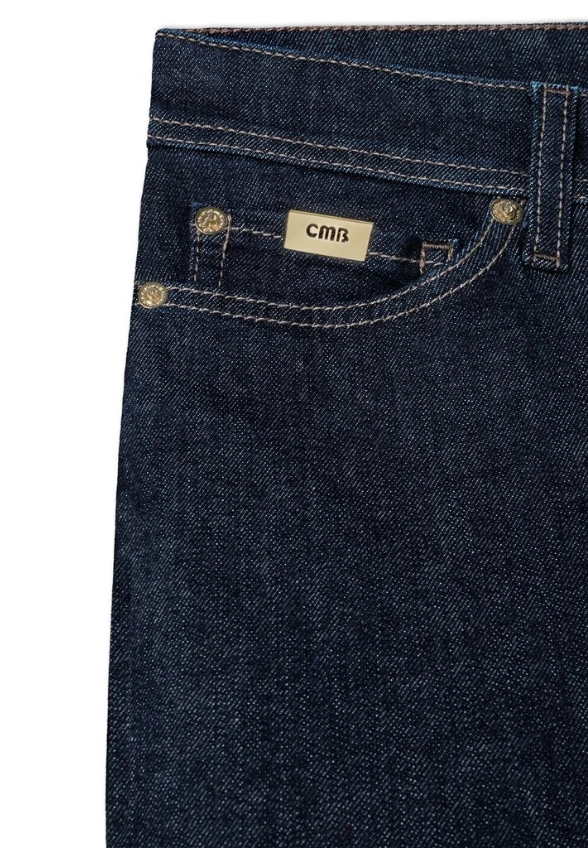 SPODNIE JEANSOWE PIPER CROPPED GRANATOWE