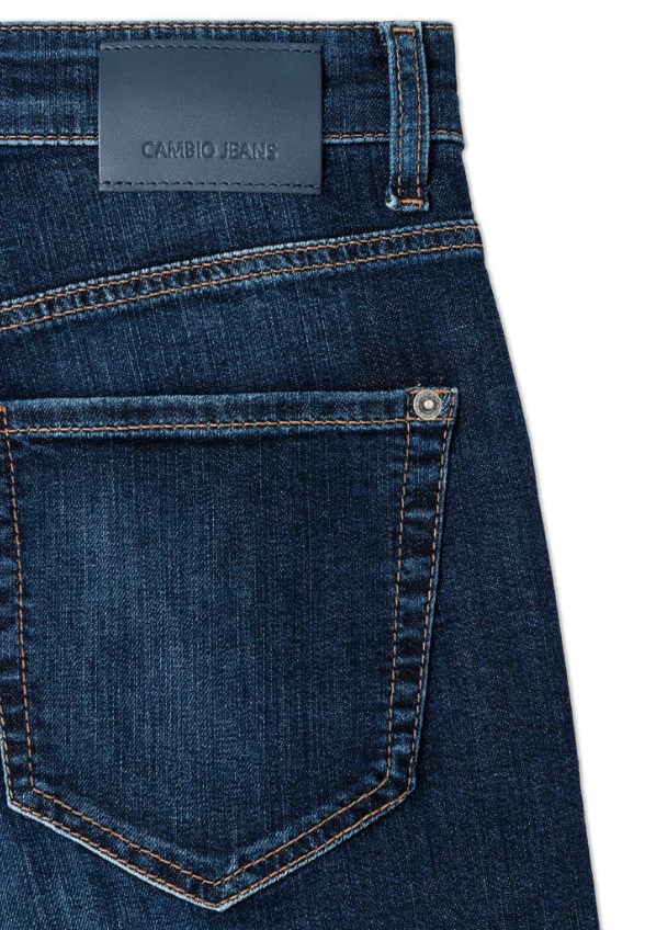 SPODNIE JEANSOWE ELIN O-SHAPE CIEMNY NIEBIESKI