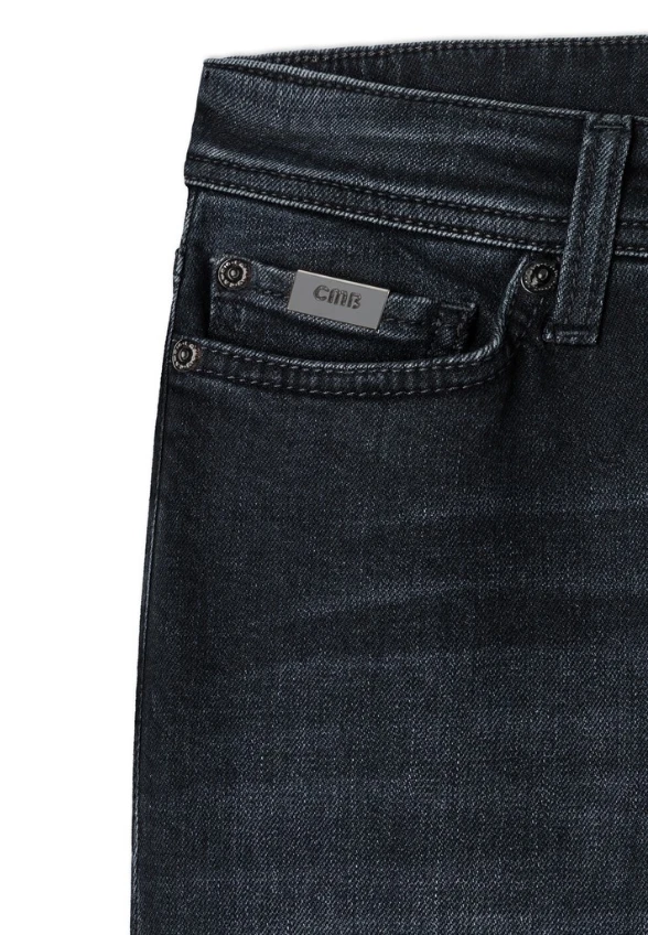 SPODNIE JEANSOWE PIPER CROPPED CZARNE