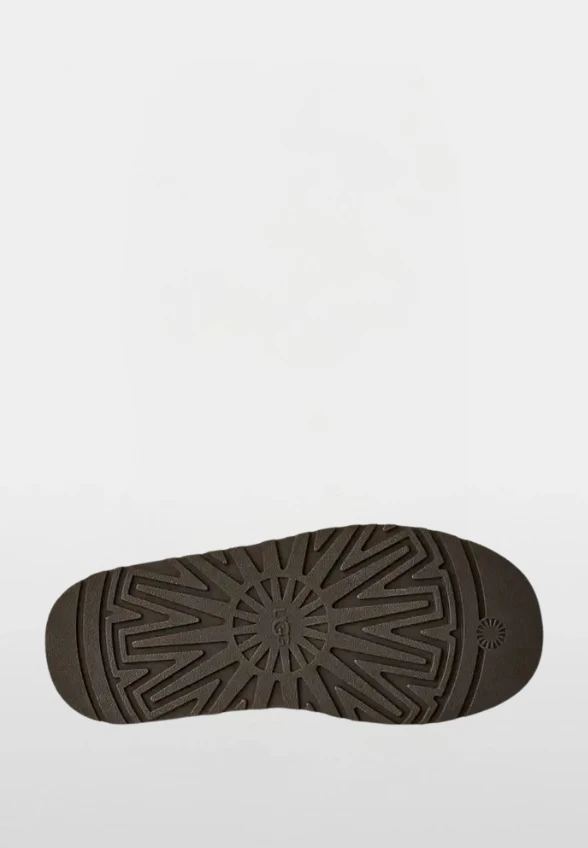 MULE HERITAGE LACE-UP SLIPPER GORZKA CZEKOLADA
