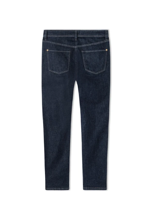 SPODNIE JEANSOWE PIPER CROPPED GRANATOWE