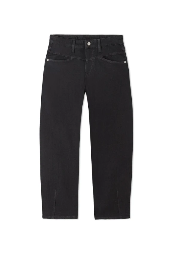 SPODNIE JEANSOWE ELIN O-SHAPE CZARNE