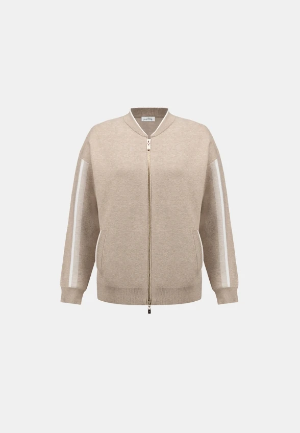 BLUZA TYPU BOMBER BEŻOWA