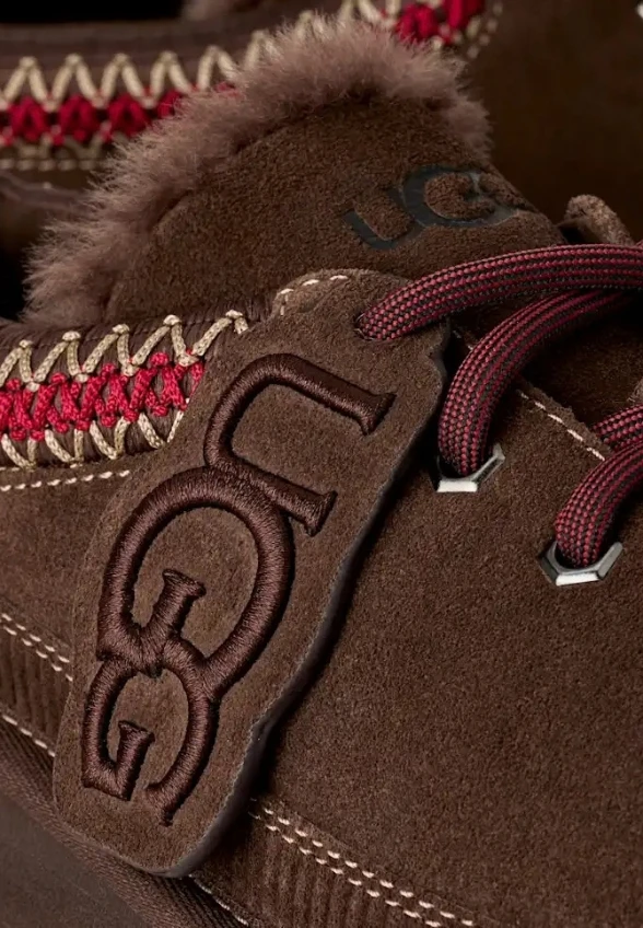 MULE HERITAGE LACE-UP SLIPPER GORZKA CZEKOLADA