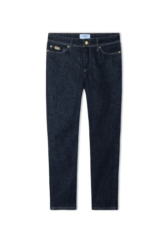 SPODNIE JEANSOWE PIPER CROPPED GRANATOWE