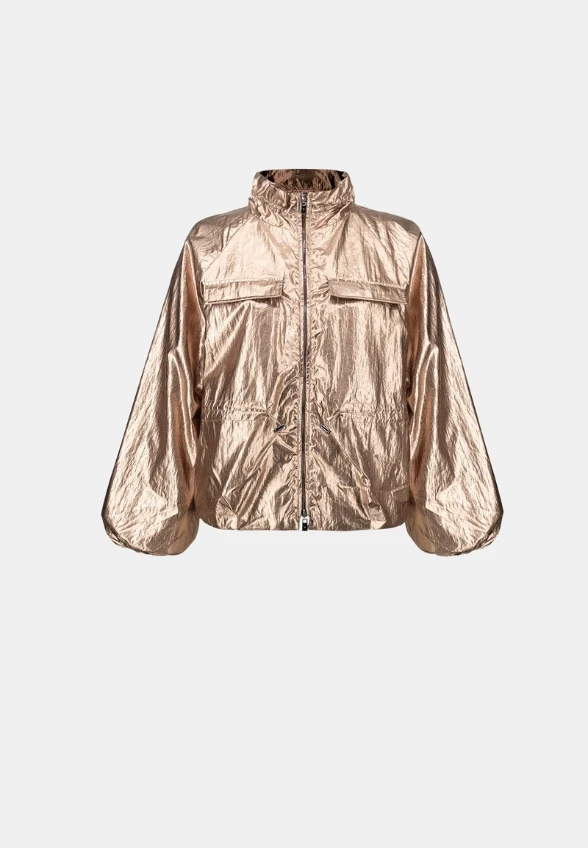 KURTKA Z EFEKTEM METALICZNYM ROSE GOLD