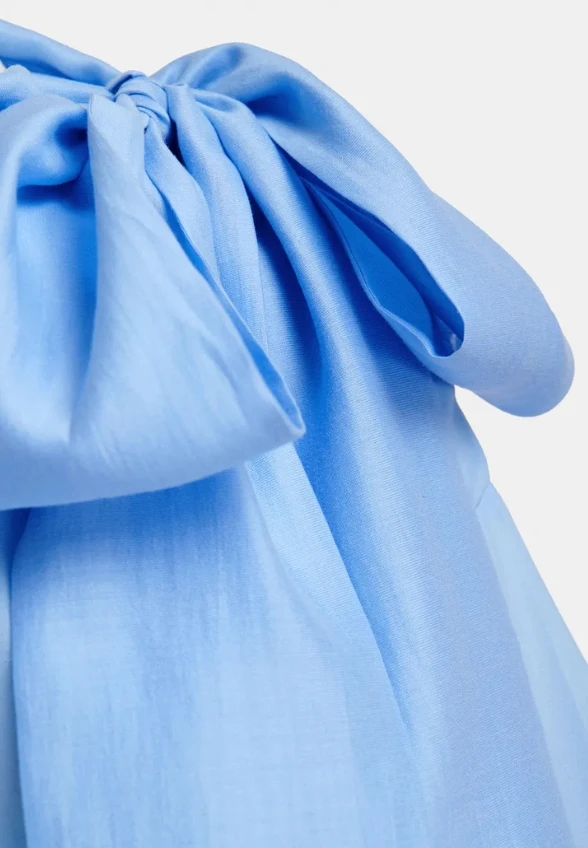 KOSZULA Z KOKARDĄ BŁĘKITNA