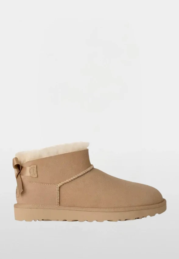 BOTKI ULTRA MINI BAILEY BOW BEŻOWE