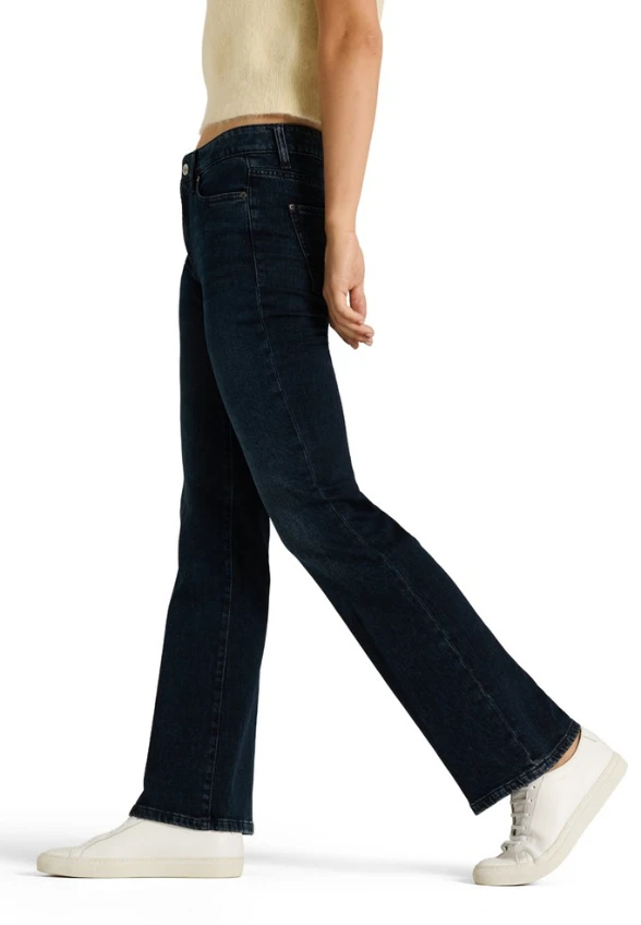 SPODNIE JEANSOWE PARIS FLARED CIEMNY NIEBIESKI