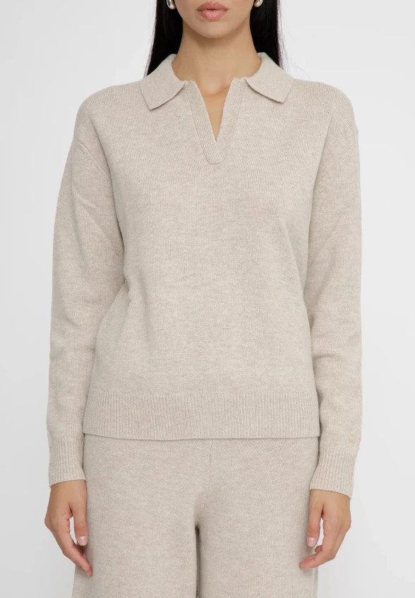 SWETER KASZMIROWY EZE KREMOWY