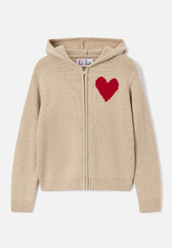 SWETER WEŁNIANY ZAPINANY KYLA KYLA BEŻOWY
