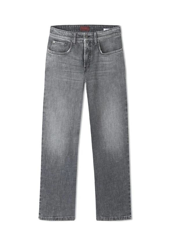 SPODNIE JEANSOWE GINI WIDE-FIT SZARE