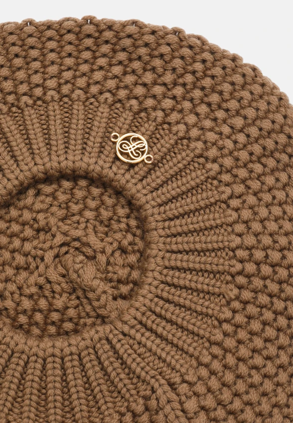BERET WEŁNIANY MEDORO BEŻOWY