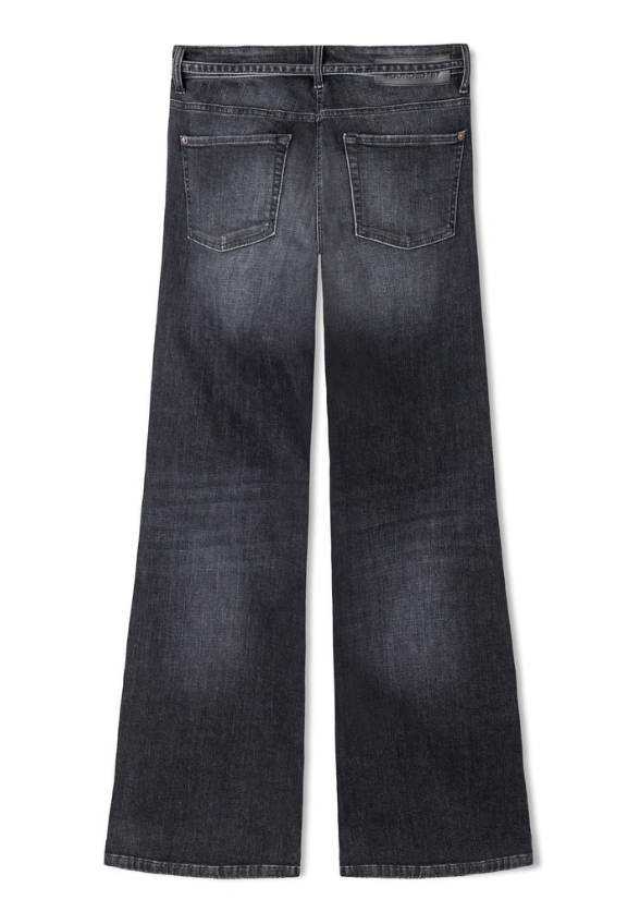 SPODNIE JEANSOWE AIMEE WIDE-FIT CIEMNO SZARE