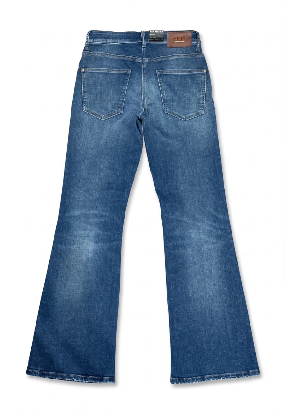 SPODNIE JEANSOWE FABIENNE WIDE-FIT NIEBIESKIE