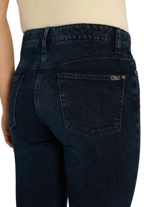 SPODNIE JEANSOWE PARIS FLARED CIEMNY NIEBIESKI
