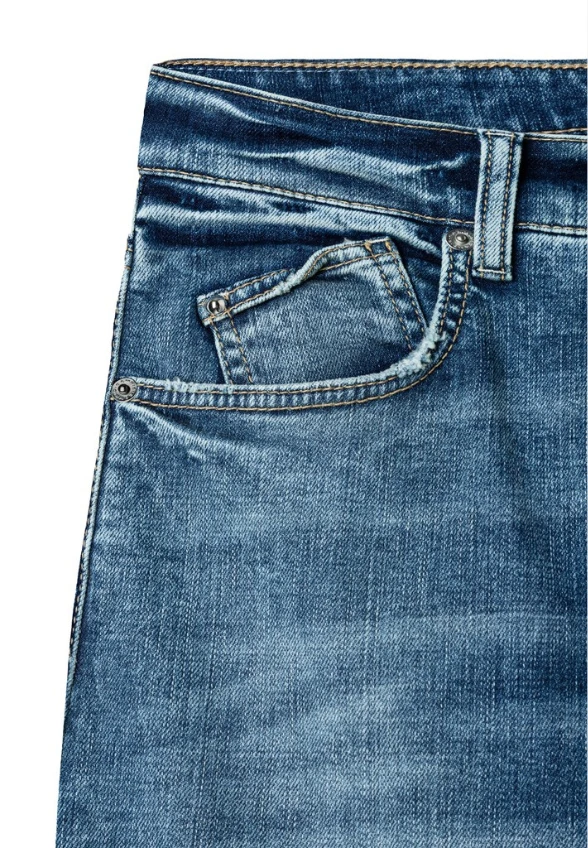 SPODNIE JEANSOWE BAGGY Z APLIKACJAMI NIEBIESKIE
