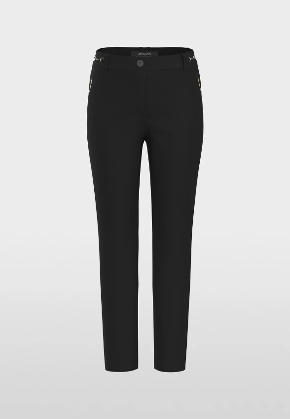 SPODNIE SILEA SLIM-FIT CZARNE