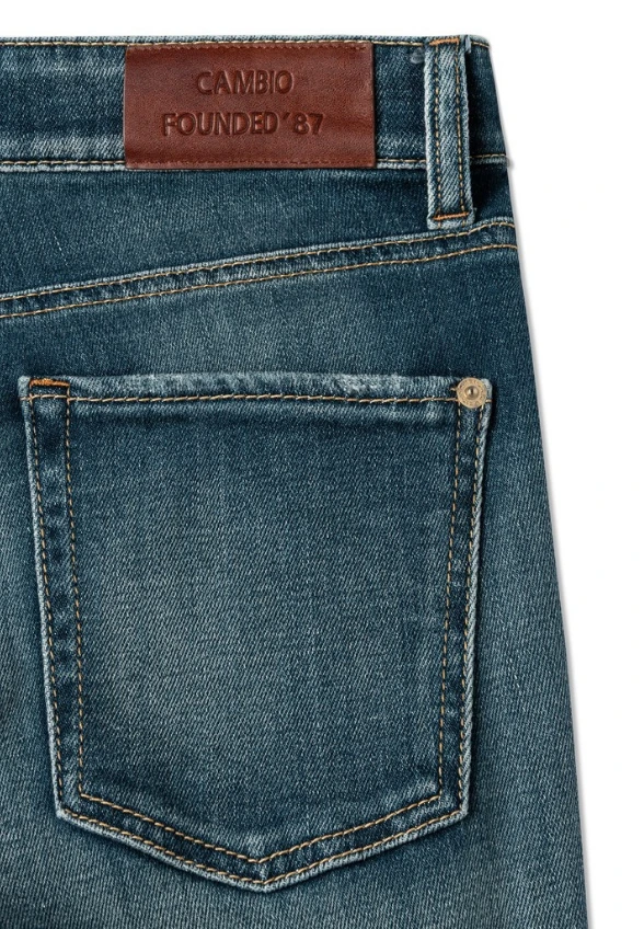 SPODNIE JEANSOWE PARIS FLARED NIEBIESKIE