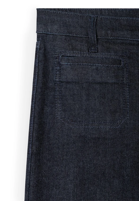 SPODNIE JEANSOWE TESS WIDE-FIT GRANATOWE