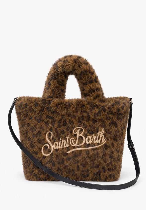 TORBA Z IMITACJI FUTERKA COLETTE SOFT FUR BRĄZOWA