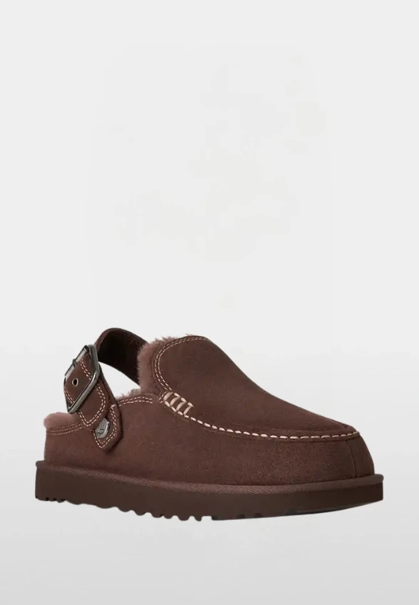 MULE GOLDENSTAR EVELINA CLOG BRĄZOWE
