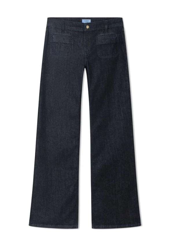 SPODNIE JEANSOWE TESS WIDE-FIT GRANATOWE