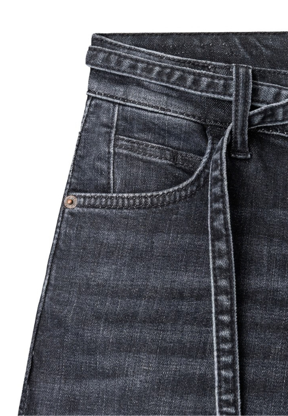SPODNIE JEANSOWE AIMEE WIDE-FIT CIEMNO SZARE