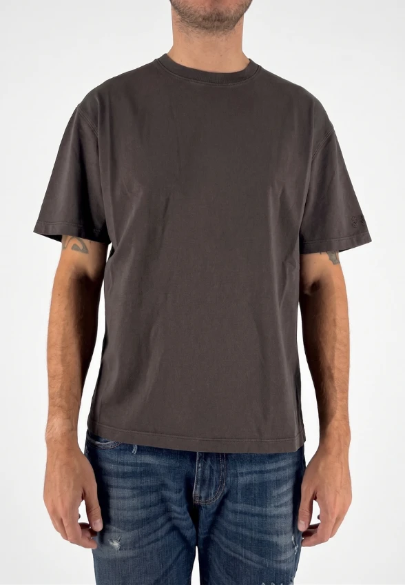 T-SHIRT BAWEŁNIANY MĘSKI JOHNNY RAW CIEMNY BRĄZ