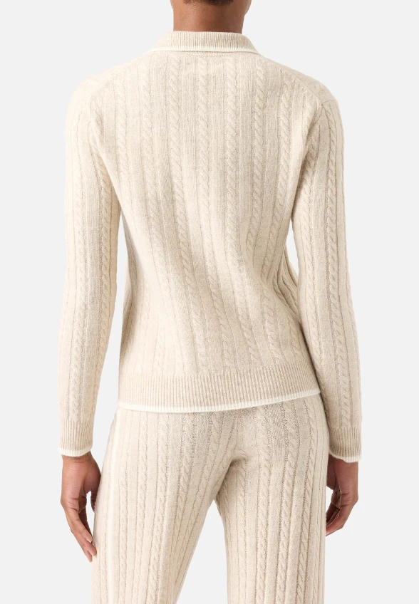 SWETER WEŁNIANY CLICHY BEŻOWY