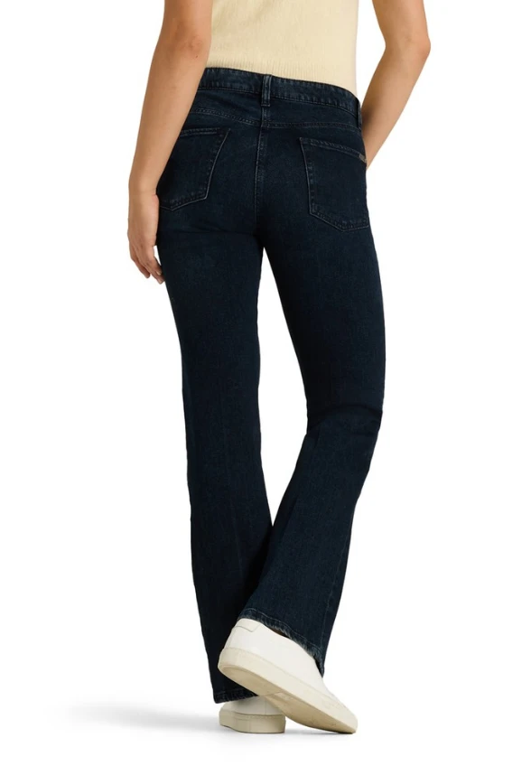 SPODNIE JEANSOWE PARIS FLARED CIEMNY NIEBIESKI