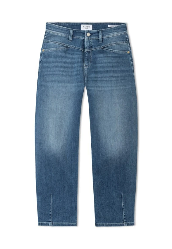 SPODNIE JEANSOWE ELIN O-SHAPE JASNY NIEBIESKI