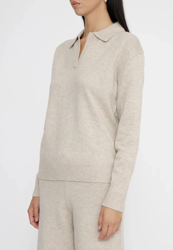 SWETER KASZMIROWY EZE KREMOWY