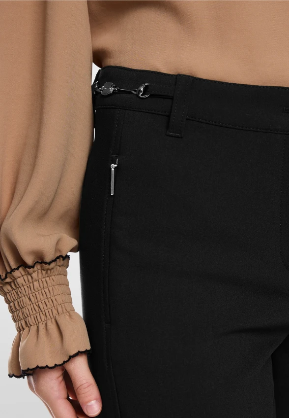 SPODNIE SILEA SLIM-FIT CZARNE