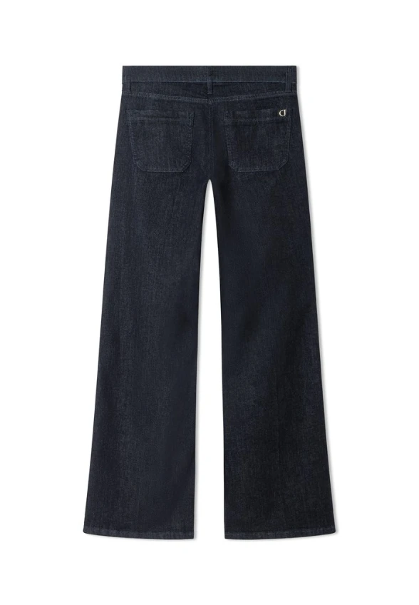 SPODNIE JEANSOWE TESS WIDE-FIT GRANATOWE