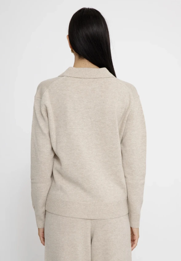 SWETER KASZMIROWY EZE KREMOWY
