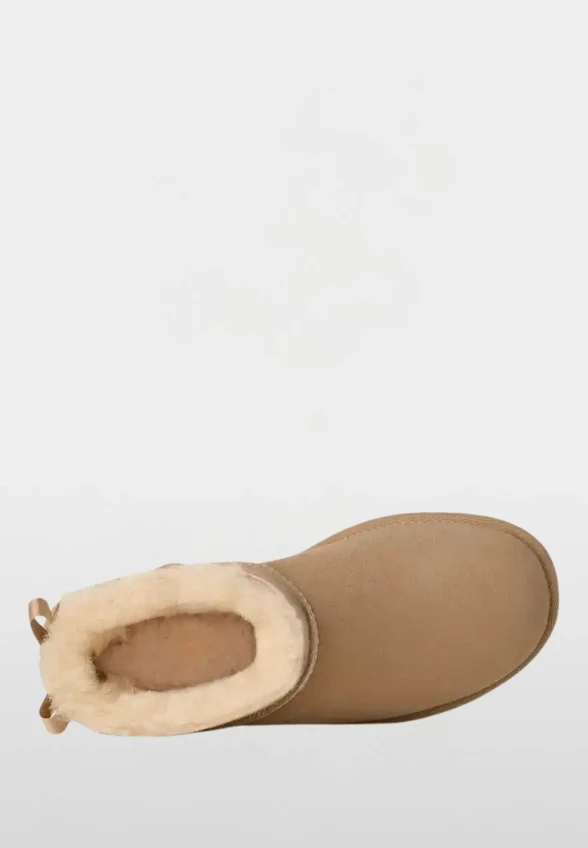 BOTKI ULTRA MINI BAILEY BOW BEŻOWE