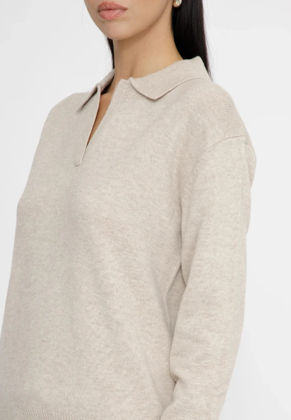 SWETER KASZMIROWY EZE KREMOWY