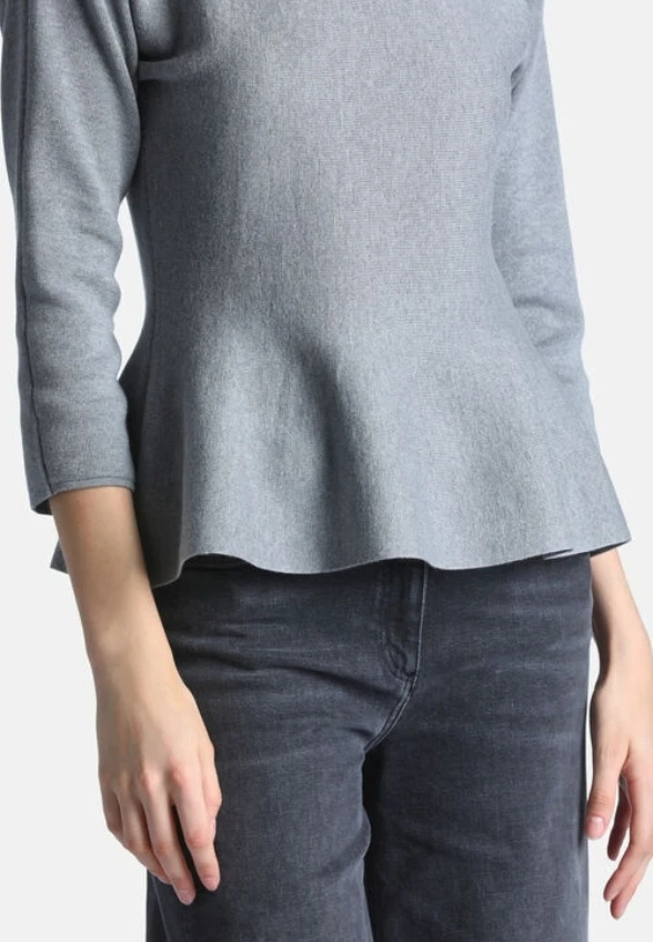 SWETER MISTERIOSO WEŁNIANY SZARY