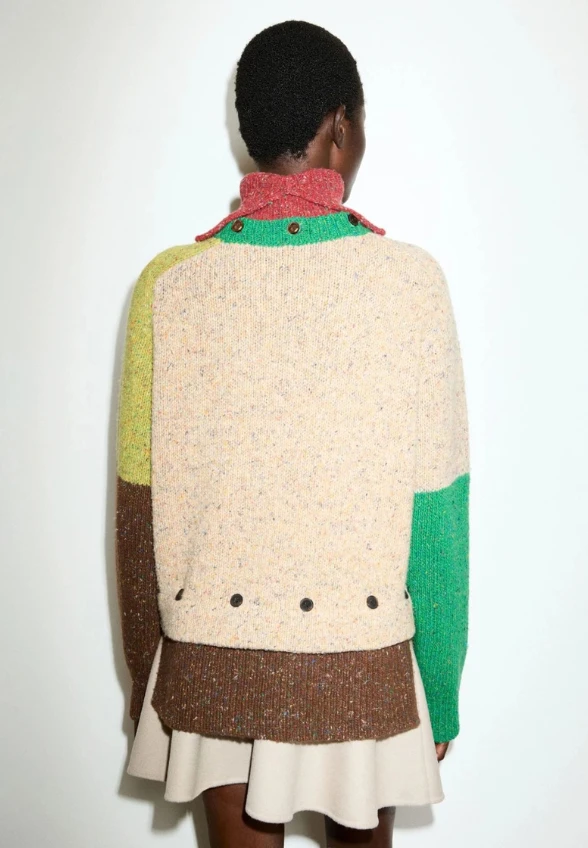 SWETER WEŁNIANY FILANTE WIELOKOLOROWY