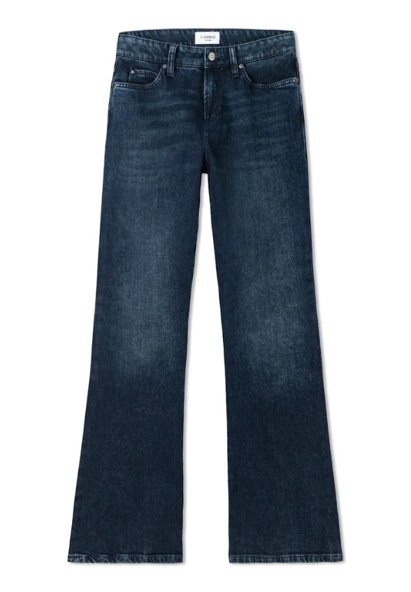 SPODNIE JEANSOWE PARIS FLARED CIEMNY NIEBIESKI