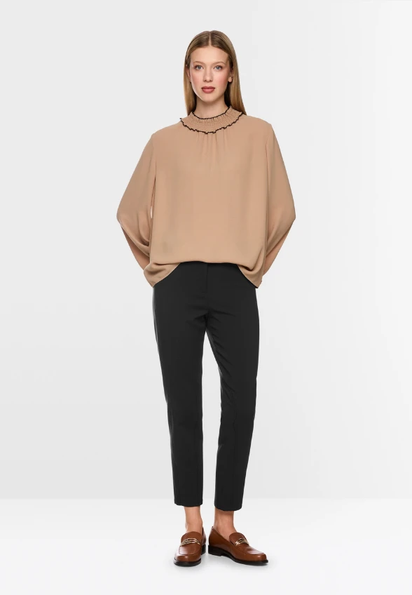 SPODNIE SILEA SLIM-FIT CZARNE